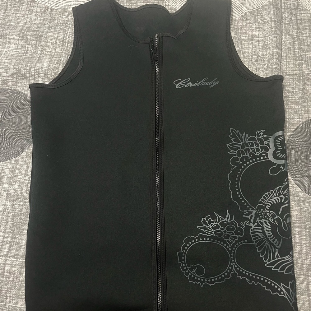 Black Neoprene Wetsuit Vest